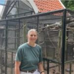 Joke in het Singelpark in Leiden